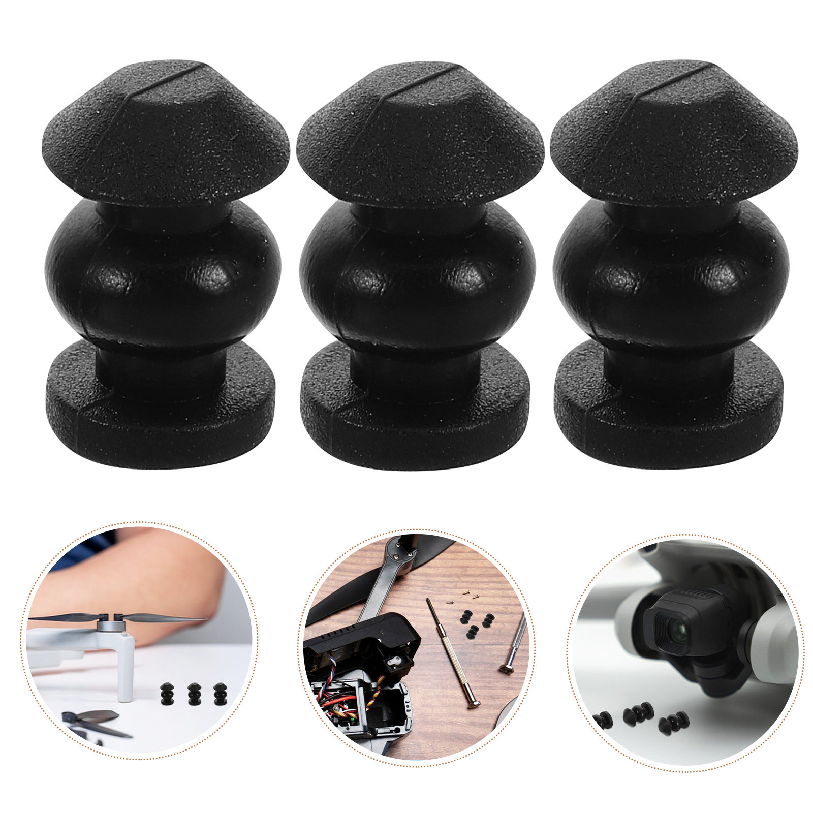 Drone Gimbal Dampener - 10Pcs Rc Drone Gimbal Silicone Rubber