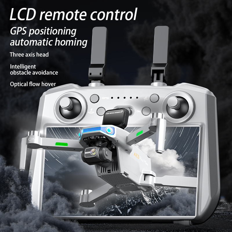 AE3 PRO Max NEW LCD SC GPS Dro - Drone Gimbal Brushless ulasan dan harga