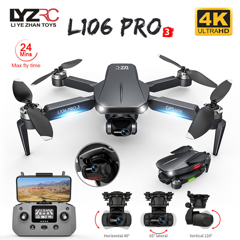 L106 Pro 3 Drone 5G WIFI FPV F - Drone Gimbal Brushless ulasan dan harga
